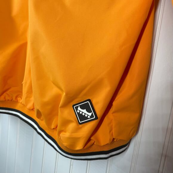 Franchise Club Men's Yellow Long Sleeve V-Neck Pullover Windbreaker Size Large - Picture 5 of 7